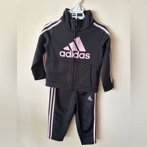 18 M Adidas TrackSuit Set Toddler Girl jacket / pants